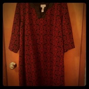 Gorgeous Red/Black patterned Dress